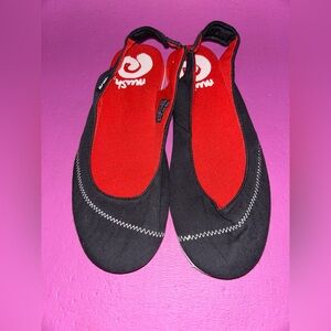 Teva mush trio sling back black shoes women size 10